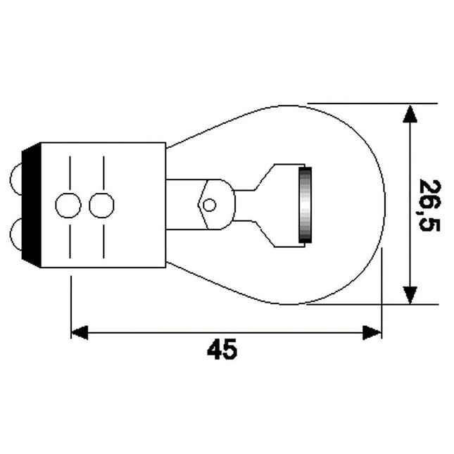 Jahn Glühlampe 12.8V 2.1A BA15d K25 - 1388 - 1 - Stück Jahn