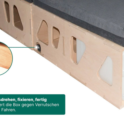 Moonbox Campingbox mit Tisch Van/Bus 115cm UV-Lack Moonbox