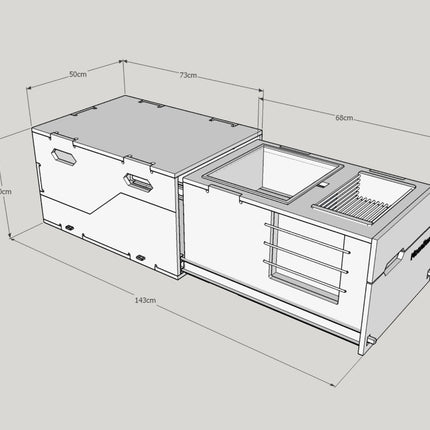 Moonbox Kitchenbox - UV-Lack Moonbox
