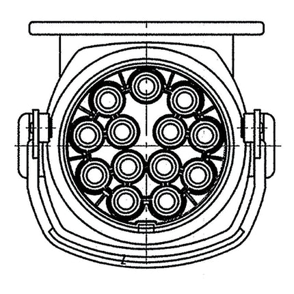 Spiralkabel 13-pol. 24 V ***ähnlich ISO12098*** 641058 - Hischier Auto AG