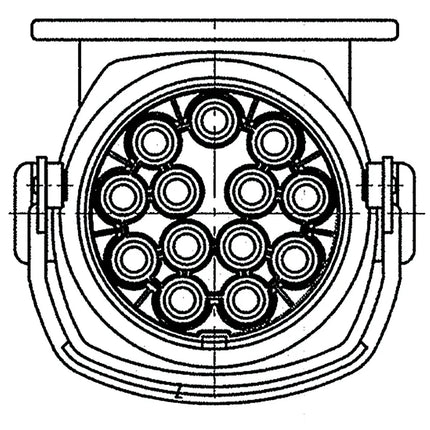 Stecker 13-pol. 24V **ähnlich ISO12098** 1 Stück