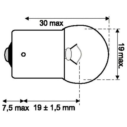 Jahn Glühlampe BA15s 6V 5W - 1 - Stück Jahn