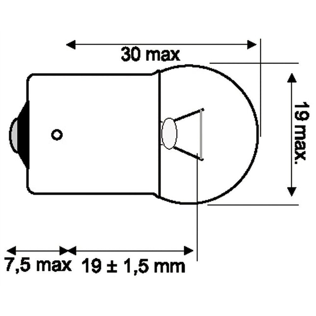 Osram Glühlampe BA15s 24V 5W - 1 - Stück OSRAM