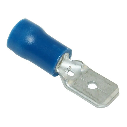Flachsteckzungen isoliert 6.3mm blau - SB122/10 - 1 - Stück Diverse