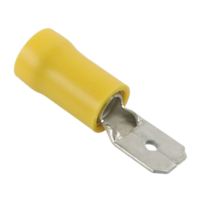 Flachsteckzungen isoliert 6.3 mm gelb 140660 - Hischier Auto AG