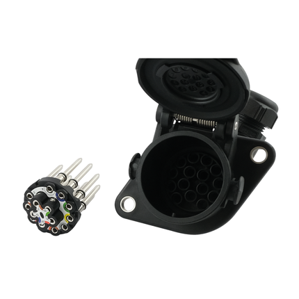 15-pol. LKW-Dose 24 V 90 Grad, ADR/GGVS