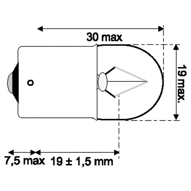 Osram Glühlampe BA15s, 24 V, 10 W, HD - 1 - Stück OSRAM