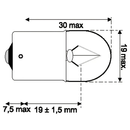 Jahn Glühlampe BA15s 24V 10W - 1 - Stück Jahn