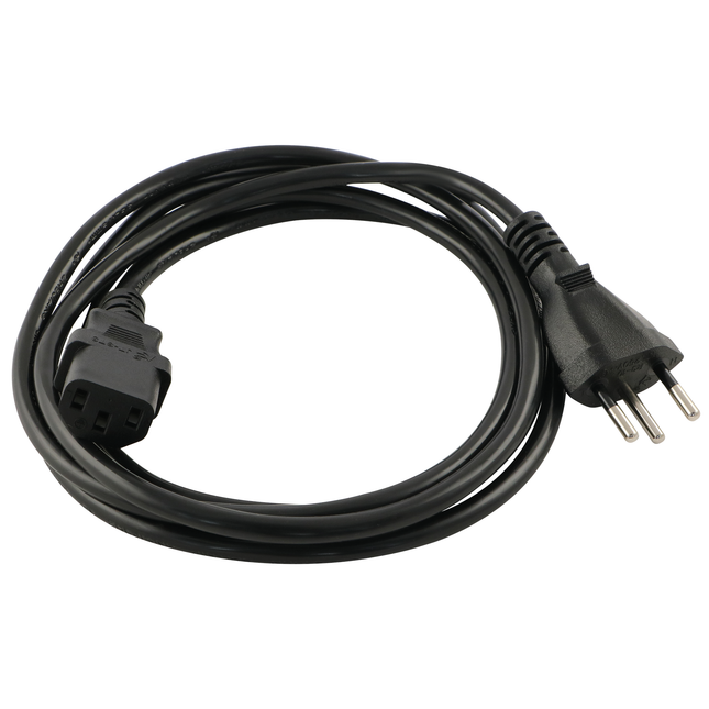 Netzkabel T12 230 VAC, CH-Ausführung, C13 Kaltgerätestecker 141212 - Hischier Auto AG