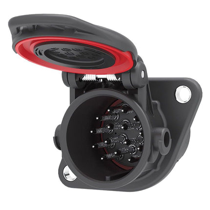 15-pol. LKW-Steckdose 24 V wasserdicht