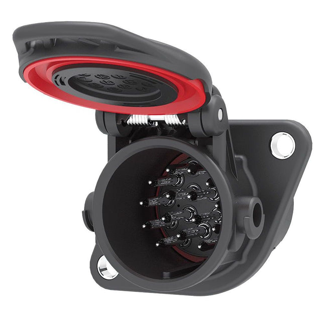 15-pol. LKW-Steckdose 24 V wasserdicht 141247