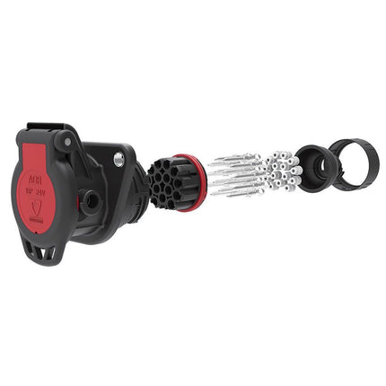 15-pol. LKW-Steckdose 24 V wasserdicht