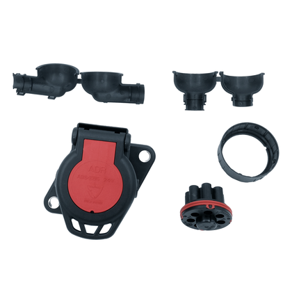 ABS/EBS - Steckdose 7-pol. 24 V 90° / 180° wasserdicht