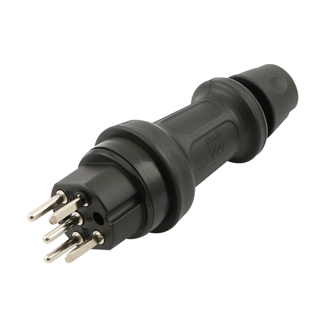 5-pol Gummistecker T15 SEV 230 - 400 VAC / 10 A