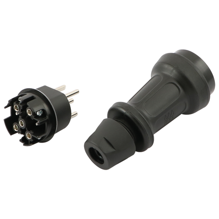 5-pol Gummistecker T15 SEV 230 - 400 VAC / 10 A