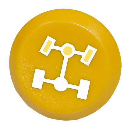 Pneutron Emblem "Hinterradantr. gelb transp." Pneutron