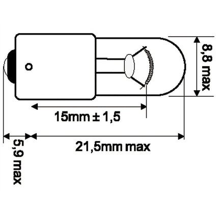 Jahn Glühlampe BA9s 24V 4W HDLL - 1502HDLL - 1 - Stück Jahn