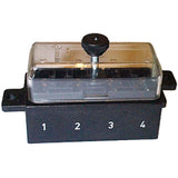 Merit Stecksich.dose 4-pol. schwarz 150103