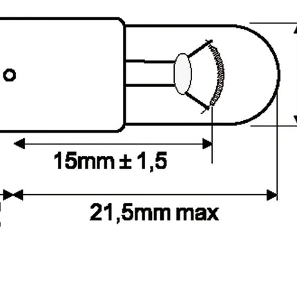 Osram Glühlampe BA9s 24V 4W HD - 1 - Stück