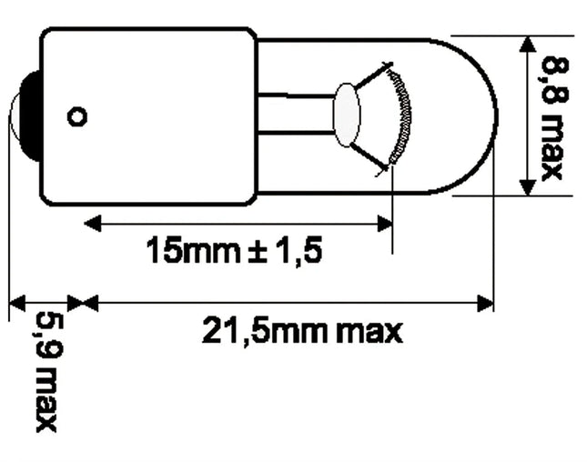 Osram Glühlampe BA9s 24V 4W HD - 1 - Stück OSRAM