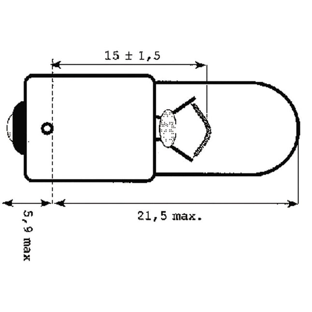 Philips Glühlampe 24V 4W BA9s - 13929 - 1 - Stück Philips