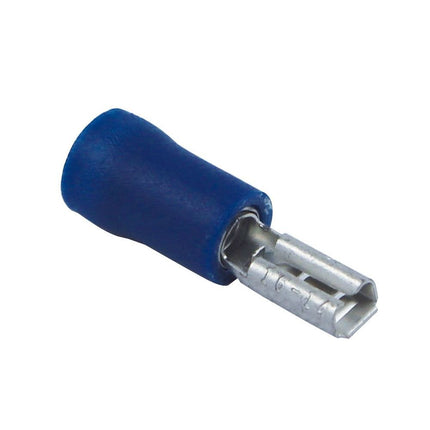 Flachsteckhülsen isoliert 2.8 mm blau