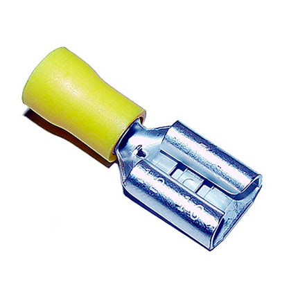 Flachsteckhülsen isoliert 9.5 mm gelb