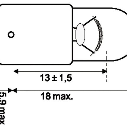 Glühlampe Ba9s 12 V 6 W "R" Hischier Auto AG