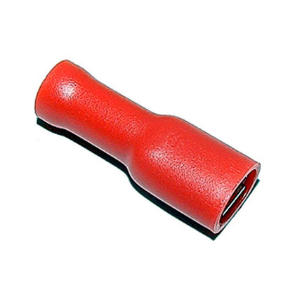 Flachsteckhülse rot, vollisoliert 4.8 mm