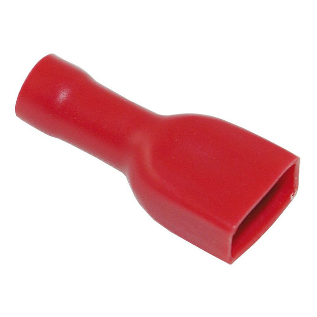 Flachsteckhülse rot, vollisoliert 6.3 mm