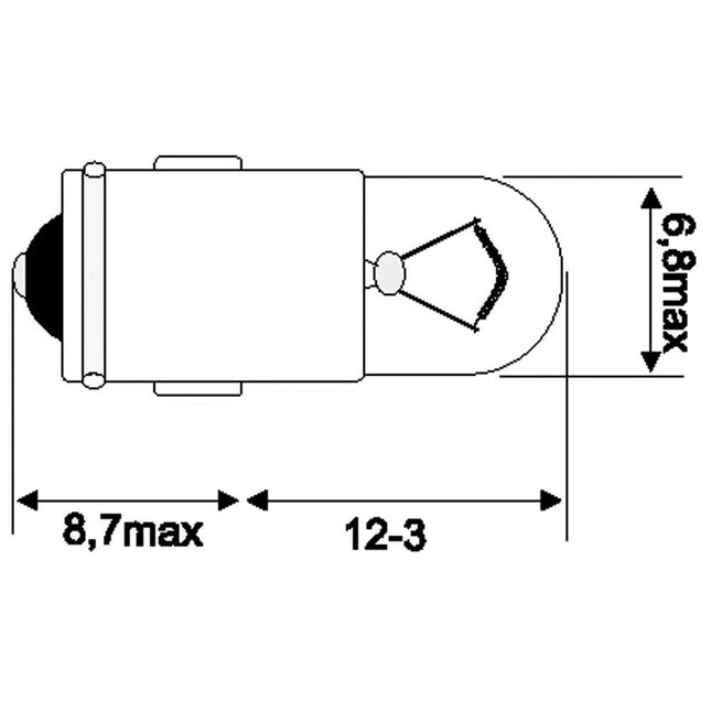 Jahn Glühlampe 6V 1.2W BA7s - 1550 - 1 - Stück Jahn