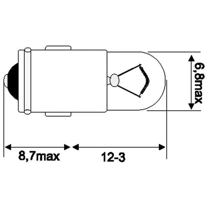 Jahn Glühlampe 6V 1.2W BA7s - 1550 - 1 - Stück Jahn