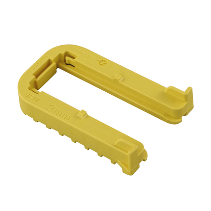 Befestigungsschieber HDSCS Typ E gelb 3.0 mm