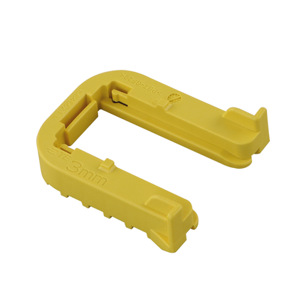 Befestigungsschieber HDSCS Typ D gelb 3.0 mm