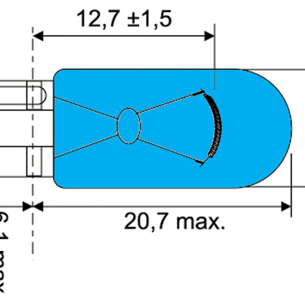 Osram Halogen Glassockellampe 12 V 5 W CBN OSRAM