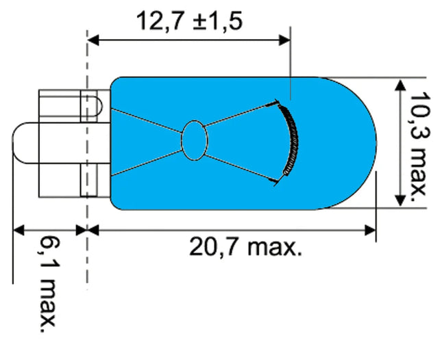 Osram Halogen Glassockellampe 12 V 5 W CBN - 1 - Stück OSRAM