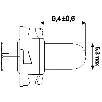 Jahn Glassockellampe grün 24V 1.4W 1674 - Hischier Auto AG