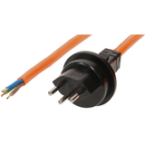 Anschlusskabel PUR 3 x 1.5 / 5 m mit Stecker IP55 AK5.0PUR/T13/IP55