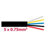 Aspöck Anhängerkabel 5x0.75mm2 links 177500017