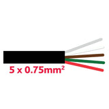 Aspöck Anhängerkabel 5x0.75mm2 rechts 177501017