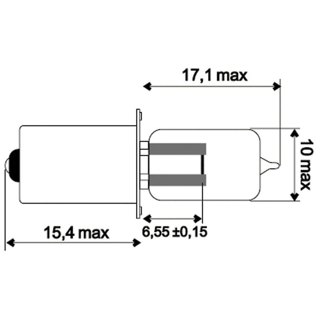 Jahn Glühlampe Halogen 6V 3W PX13.5s - 1825 - 1 - Stück Jahn
