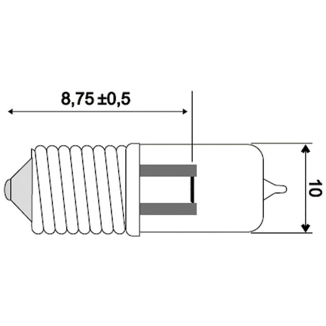 Jahn Glühlampe Halogen E10 6V 2.4W - 1824 - 1 - Stück Jahn