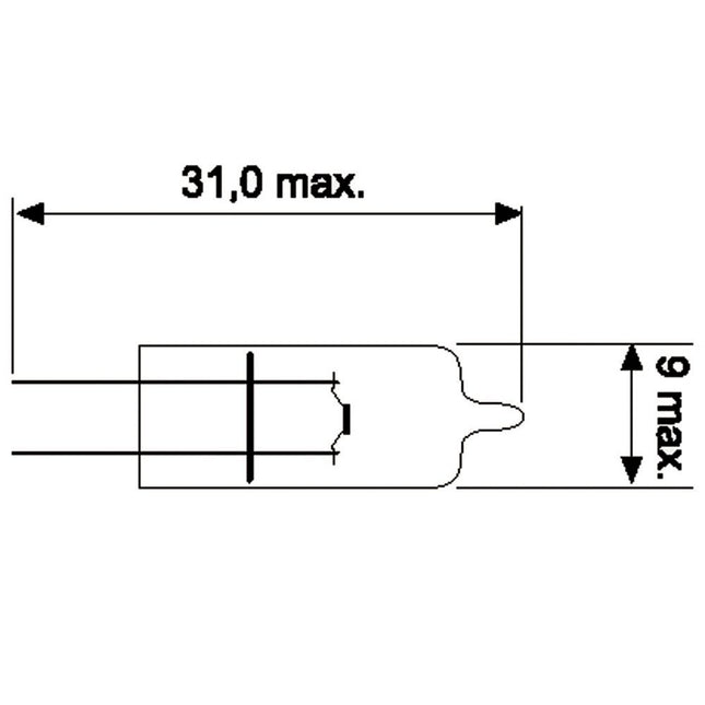 Jahn Glühlampe Halogen 24V 10W G4 KLAR - 1841 - 1 - Stück Jahn