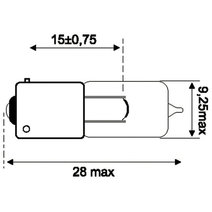 Jahn Glühlampe Halogen H6W 12V 6W BAX9s - 1896 - 1 - Stück Jahn