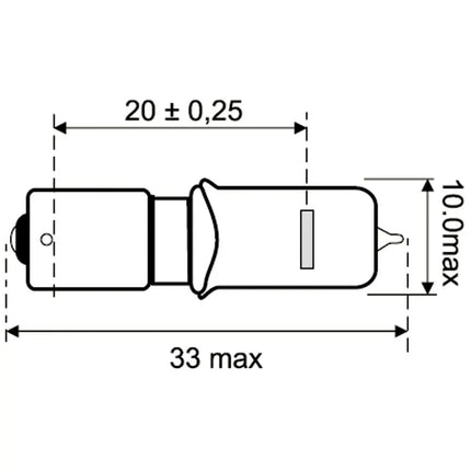Osram Glühlampe BAY9s 12V 21W PX26d - 64136 - 1 - Stück OSRAM