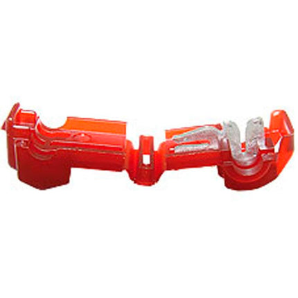 Kabelabzweigkl. rot f. Flachstecker