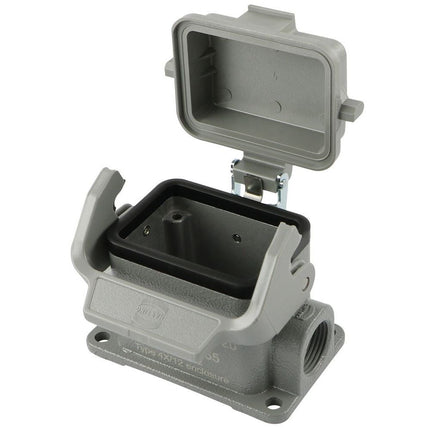 Harting - Han 6B Sockelgehäuse mit Deckel 19300061255 - Hischier Auto AG