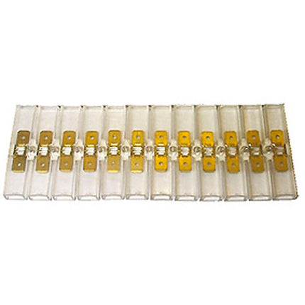 Flachsteckleiste 12-pol. 50mm breit