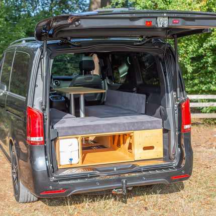 Moonbox Campingbox mit Tisch Van/Bus 115cm Natur Moonbox