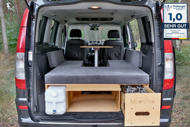 Moonbox Campingbox mit Tisch Van/Bus 115cm UV-Lack Moonbox